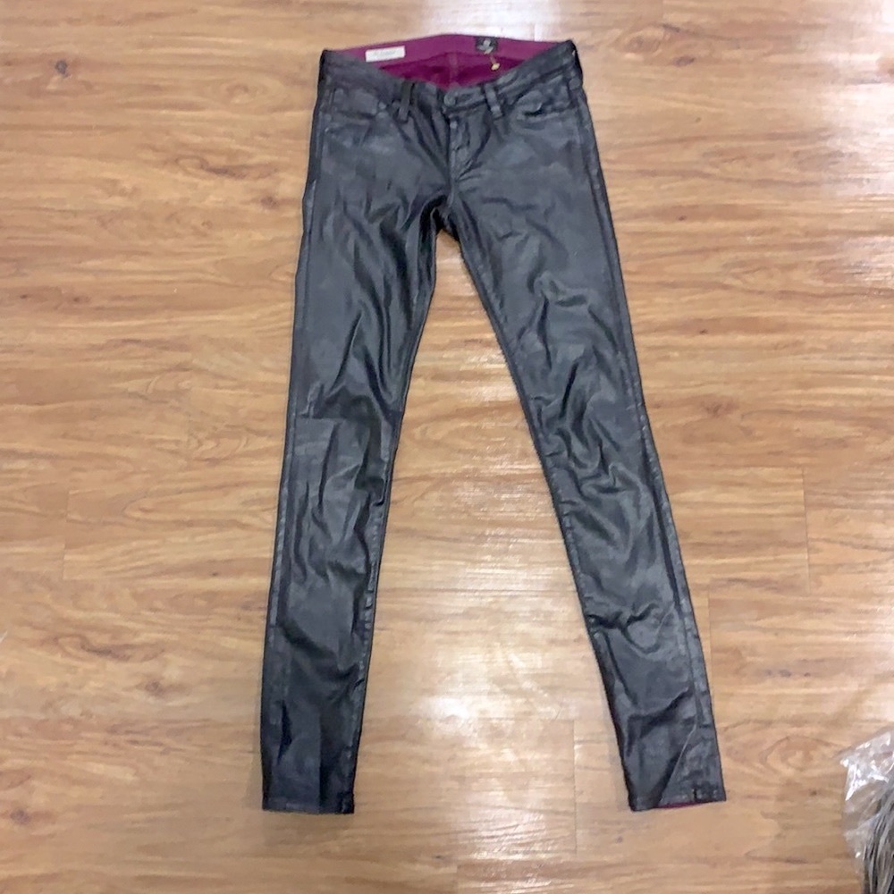 AG Adriano GOLDSHMIED The Legging Super Skinny  Reddish Brown Jeans Size 25 R